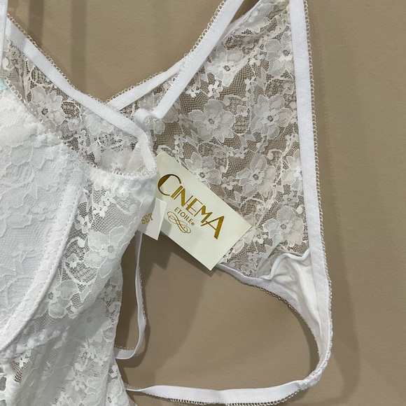 🍎 NWT Cinema Etoile 2PC White Lace Lingerie Set, Size 2X - Picture 3 of 9